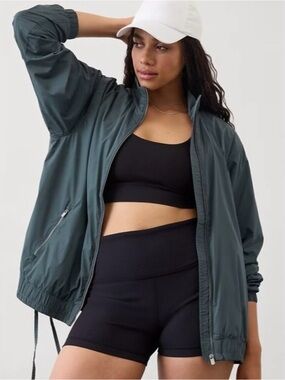 Athleta Rise Anorak Medium Jacket Eden Color